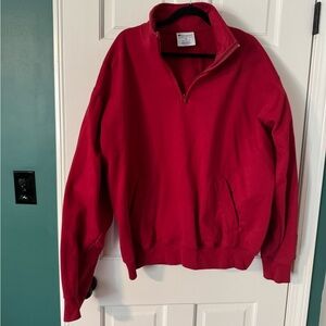 Champion pullover sweatshirt with zipper